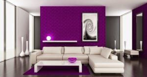 dale a tus paredes otro color pintándolas de color violeta. los pintores de agusgarama en san sebastian estarán encantados de pintar las paredes